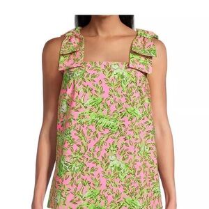 NWT Lilly Pulitzer Anders Tunic Mane Character Energy Rousseau Pink 14